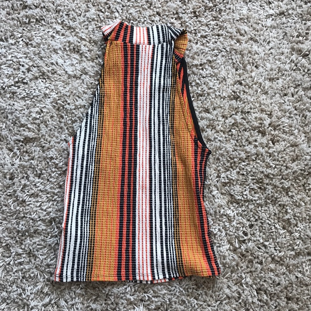 Zara sleeveless halterneck crop top